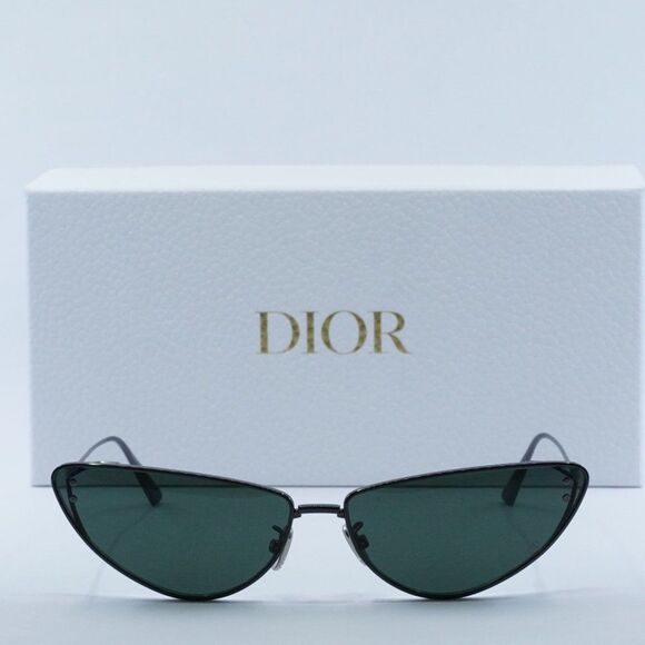 Dior MISSDIOR B1U H4C0 Sunglasses Gunmetal Cat Eye Frame, Green Lenses - Picture 4 of 11